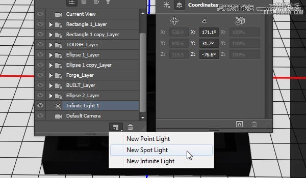 Photoshop制作3D立体效果的金属字教程,PS教程,16xx8.com教程网