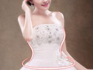 ps淘宝女装画发光线条教程
