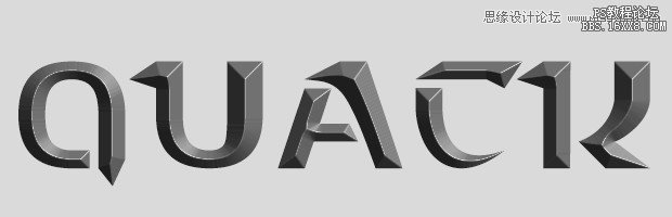 Photoshop制作科幻电影中3D字体教程,PS教程,16xx8.com教程网