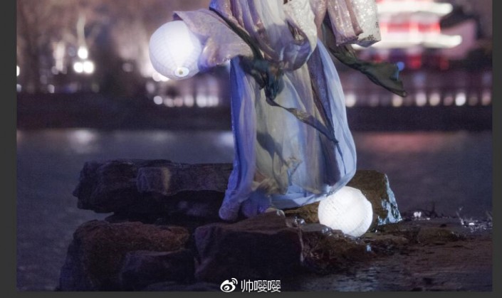 夜景人像，通过LR给夜景古风人像进行修图