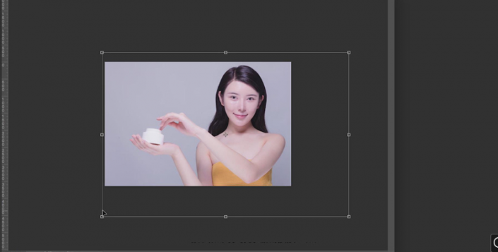 产品修图，给面霜模特进行精细修图