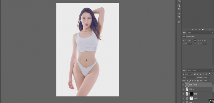 产品修图，给性感内衣人像进行质感修图