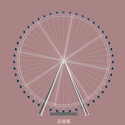 103米摩天轮效果图